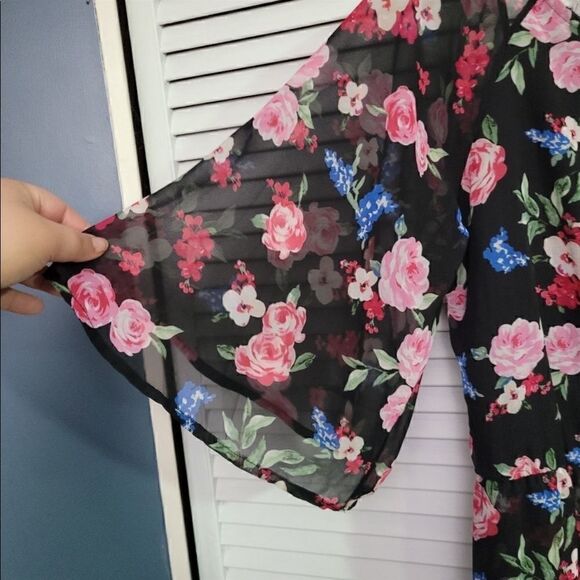 Romeo & Juliette Couture Floral Romper Dress Size M - Picture 5 of 7